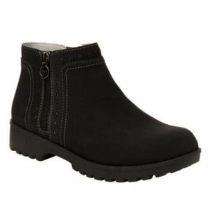 NEW JSPORT JBU Jenna Double Zip Bootie BLACK BOOT